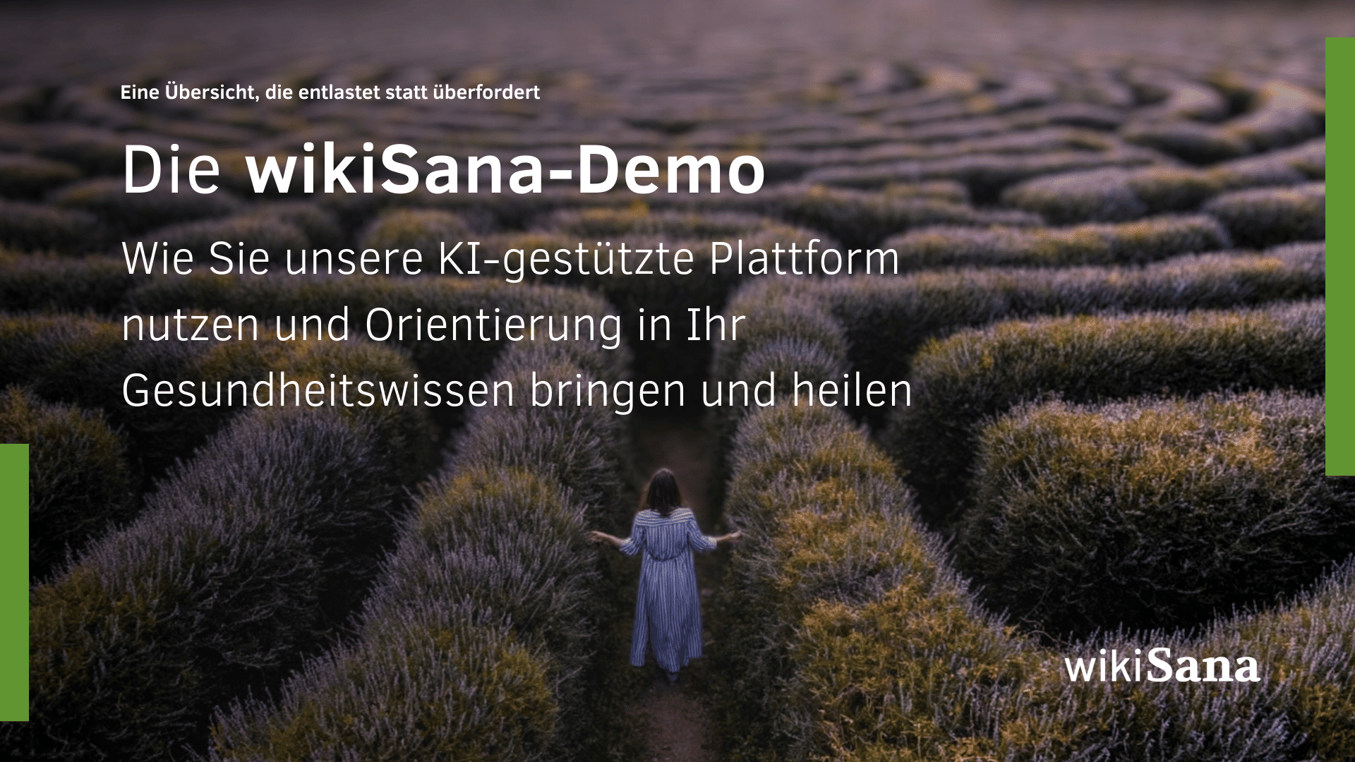 Die wikiSana-Demo: Wie Sie unsere KI-gestützte Plattform nutzen und Orientierung in Ihr Gesundheitswissen bringen und heilen