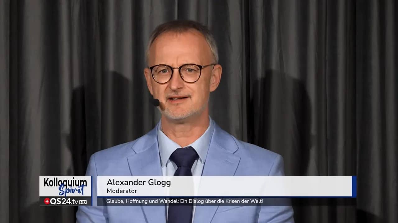 Glaube, Hoffnung und Wandel: Ein Dialog über die Krisen der Welt! 1 Alexander Glogg, Moderator des Dialogs „Glaube, Hoffnung und Wandel“